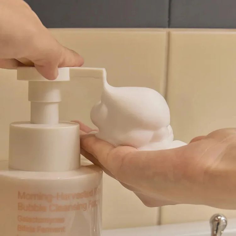Bọt Rửa Mặt Hetras Morning-Harvested Rice Bubble Cleansing Foam 500ml