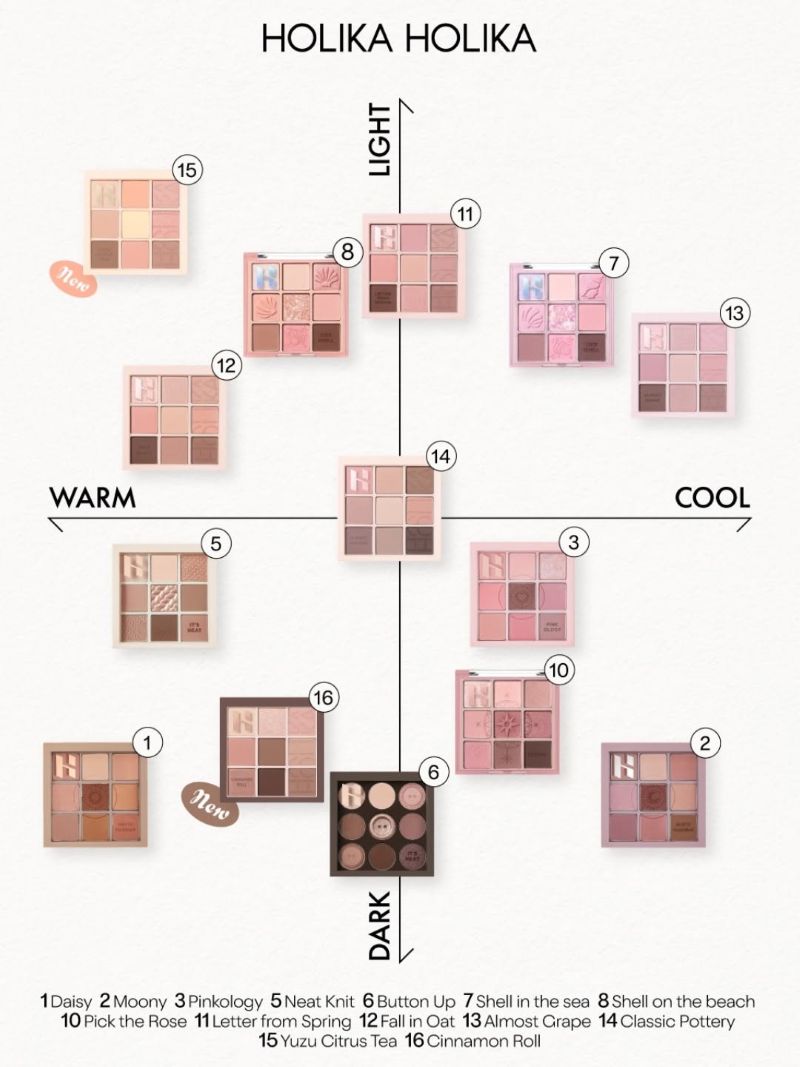 Bảng Phấn Mắt 9 Màu Holika Holika My Fave Mood Eye Palette 8g