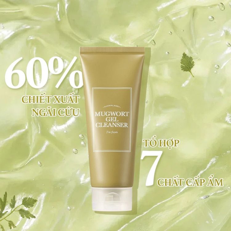 Sữa Rửa Mặt Ngải Cứu I'm From Mugwort Gel Cleanser 150ml (NK)