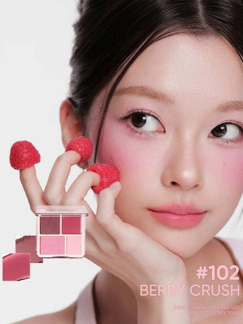 Bảng Má Hồng Và Bắt Sáng Judydoll Blush & Highlight Palette 9g
