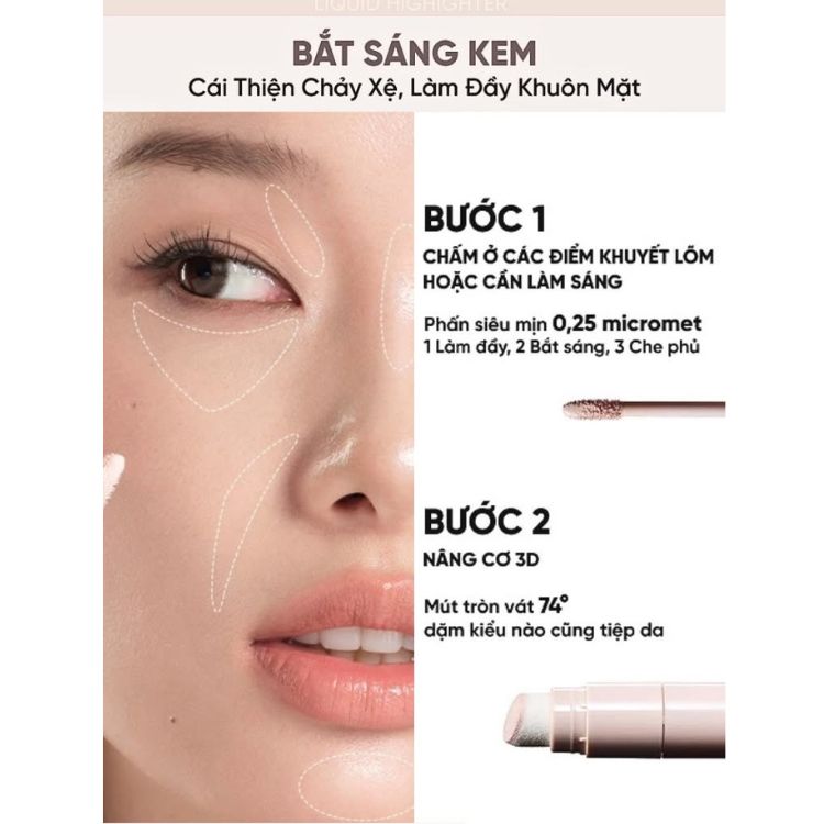 Kem Bắt Sáng Judydoll Liquid Highlighter 4.5g
