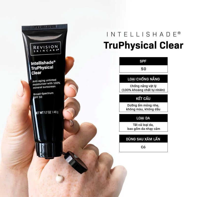 Kem Chống Nắng Revision Intellishade TruPhysical Clear SPF50