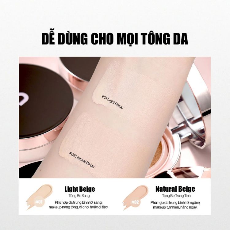 Phấn Nước Lâu Trôi Glamrr Q Long Wear DD Cushion 12g