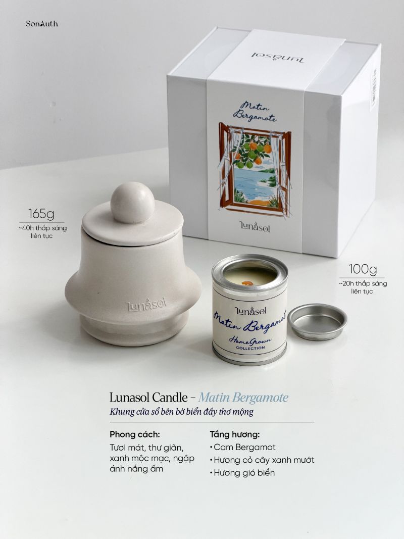 Lunasol Matin Bergamot Candle