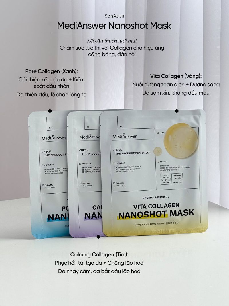 Mặt Nạ Thạch MediAnswer Nanoshot Mask 37g