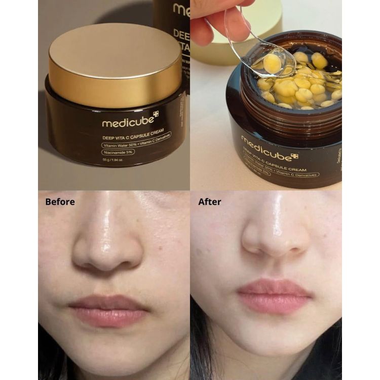 Kem Dưỡng Viên Nang Dưỡng Sáng Medicube Deep Vita Capsule Cream 55g