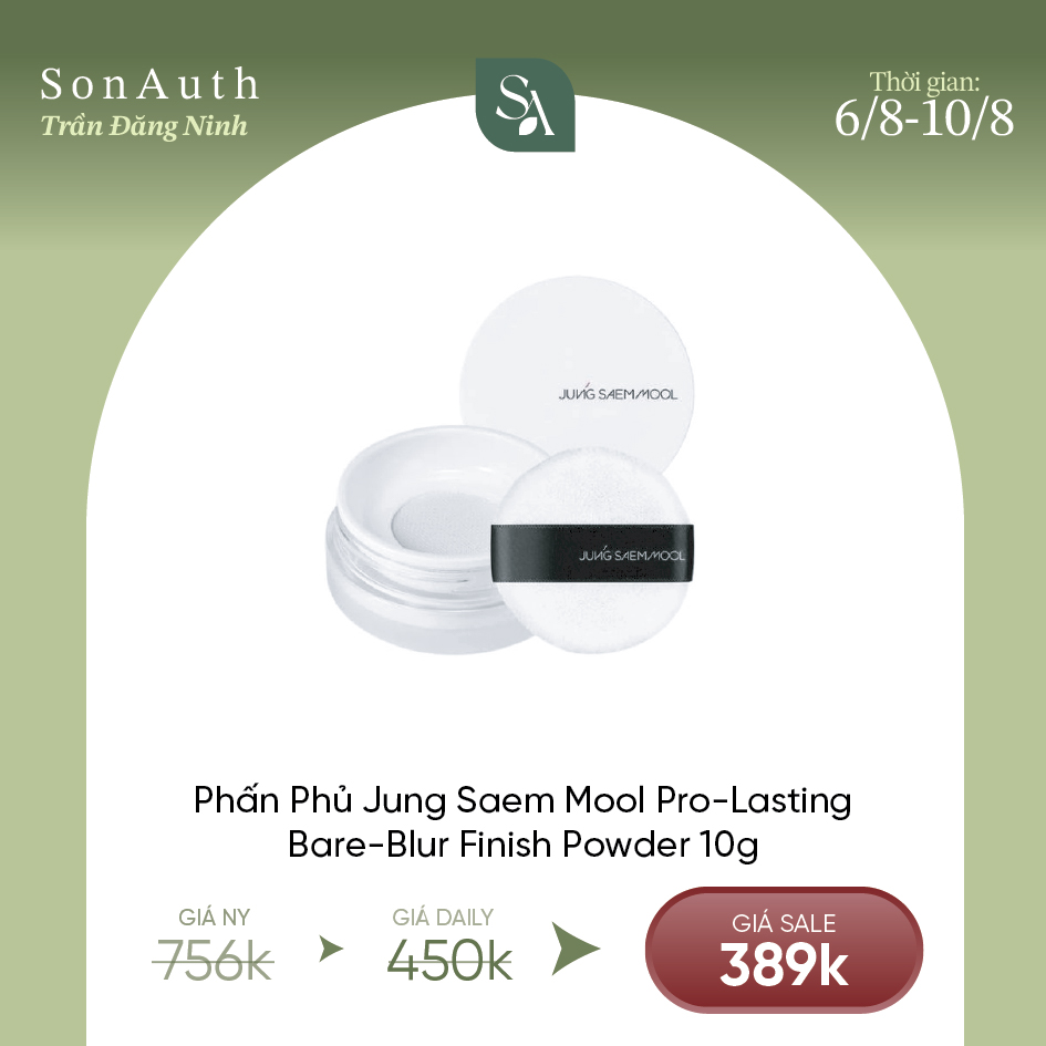 Phấn Phủ Jung Saem Mool Pro-Lasting Finish Powder 10g