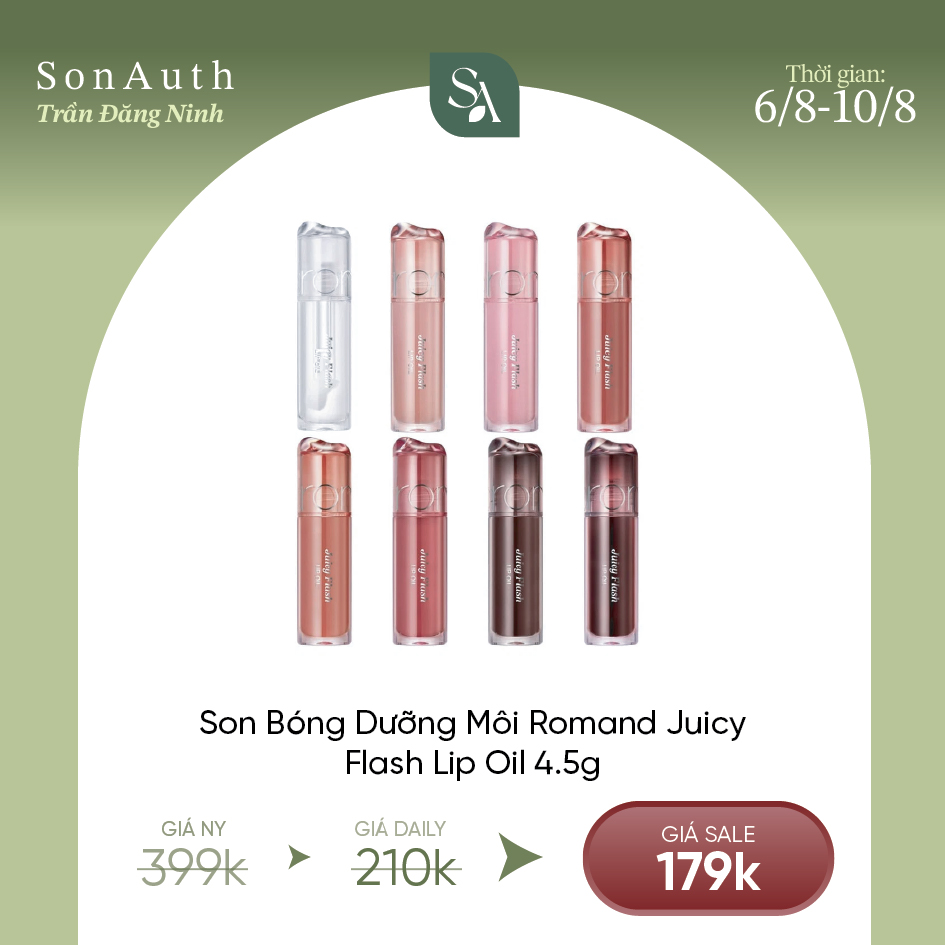 Son Bóng Dưỡng Môi Romand Juicy Flash Lip Oil 4.5g