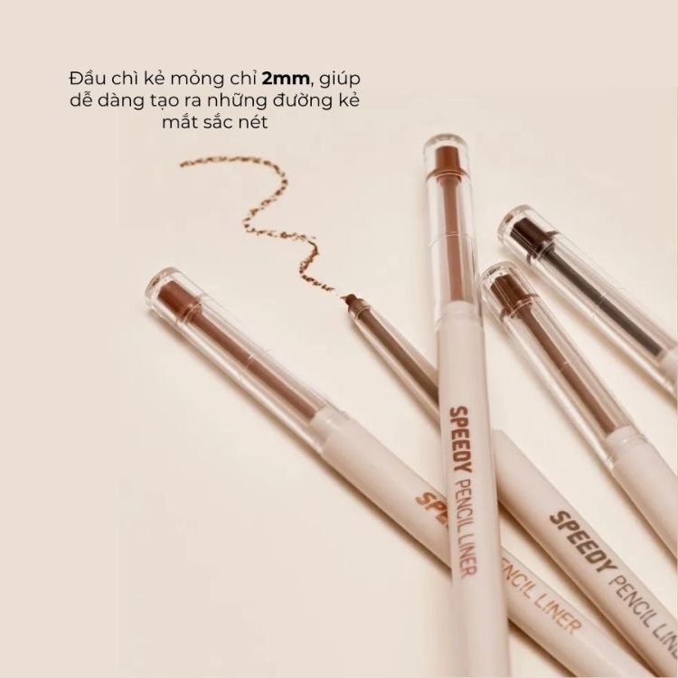 Chì Kẻ Mắt Peripera Speedy Pencil Liner 0.14g