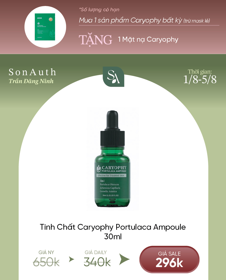Tinh Chất Giảm Mụn Caryophy Portulaca Ampoule 30ml