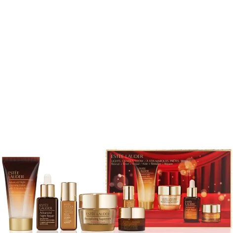Bộ Dưỡng Da Estee Lauder Lights Camera Glow Set 5Pcs