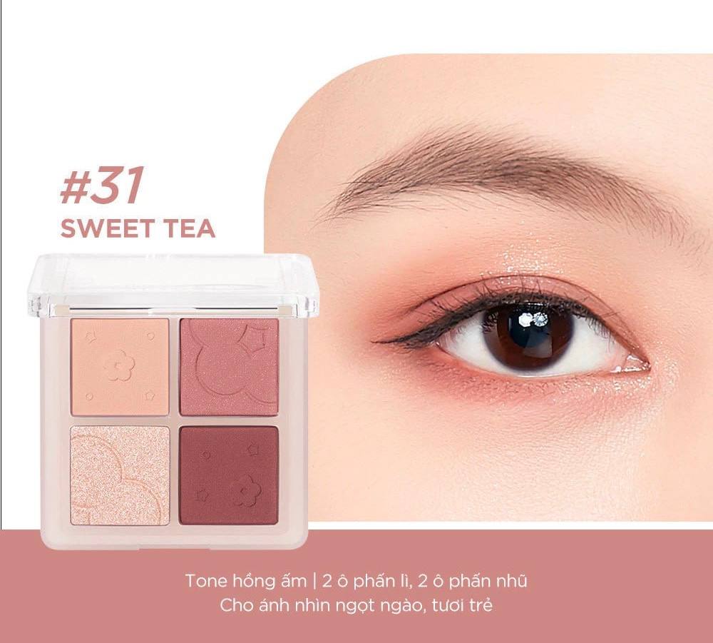 Bảng mắt Judydoll 4-Colors Eyeshdow 4.8g