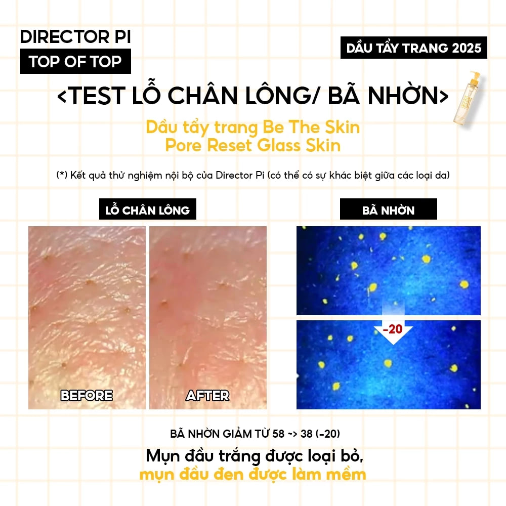 Dầu Tẩy Trang Be The Skin Pore Reset Glass Skin Cleansing Oil 150ml