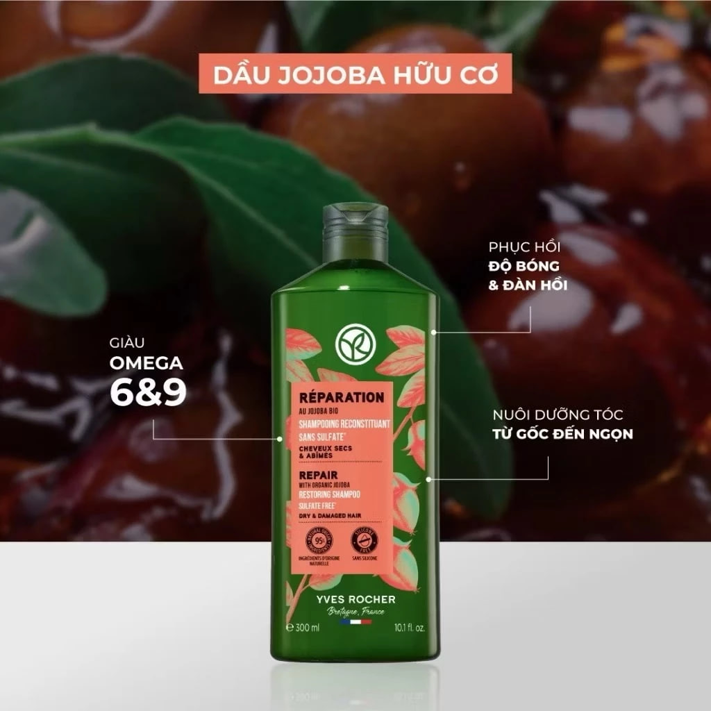 Dầu Gội Yves Rocher Shampoo 300 ml