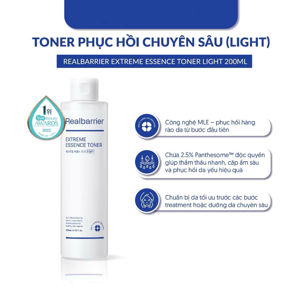 Nước Hoa Hồng Realbarrier Extreme Essence Toner 200ml