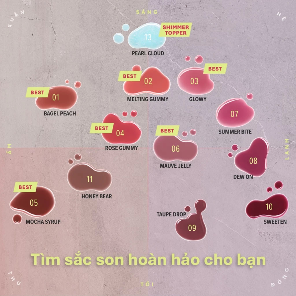Son bóng 3CE Gummy Oil Tint 4g