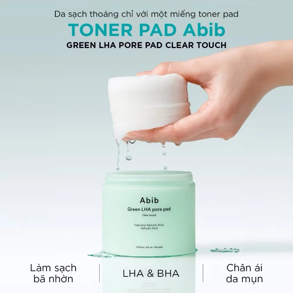 Toner Pad Abib Green LHA Pore Pad Clear Touch 60pads