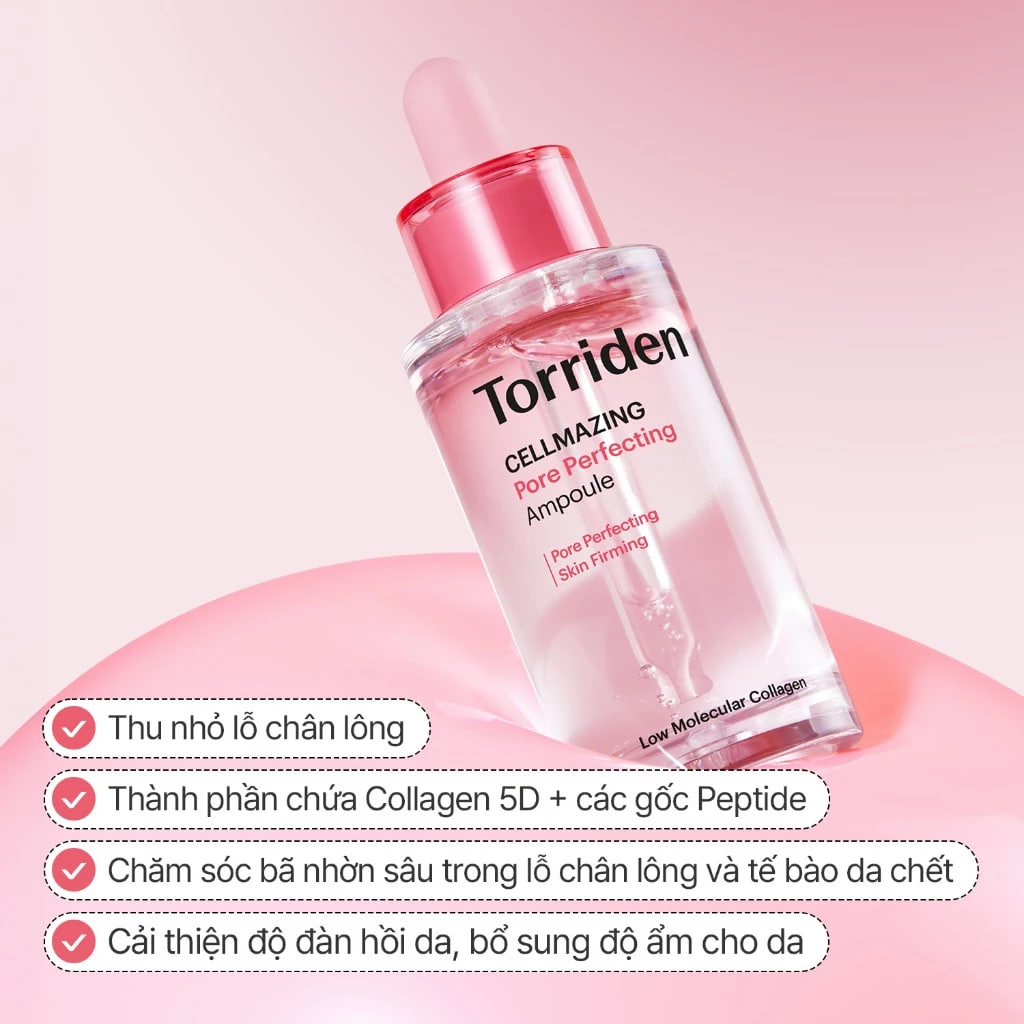 Tinh Chất Torriden Cellmazing Pore Perfecting Ampoule 30ml