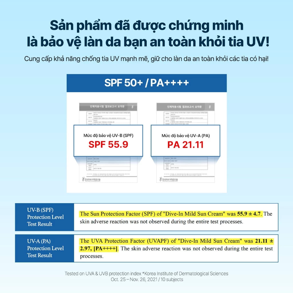 Kem Chống Nắng Torriden Dive In Mild Sun Cream SPF50 60ml