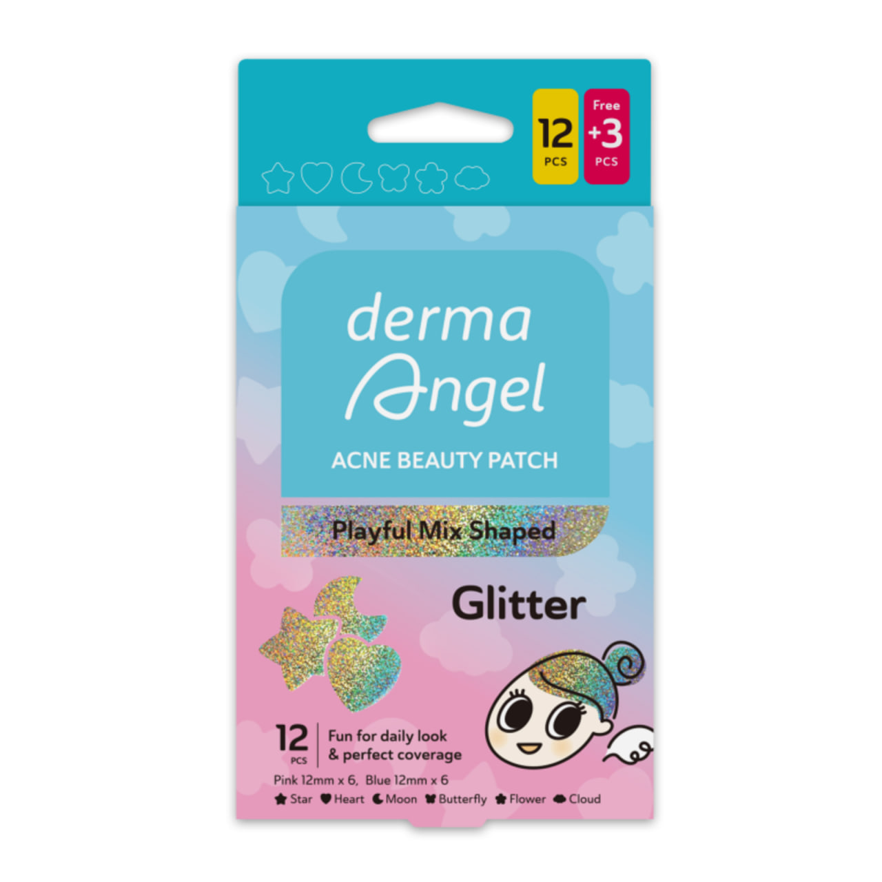 Miếng Dán Mụn Chuyên Biệt Derma Angel Acne Patch 12pcs