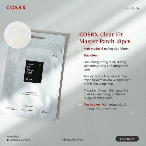 Dán mụn Cosrx Master Patch Clear Fit
