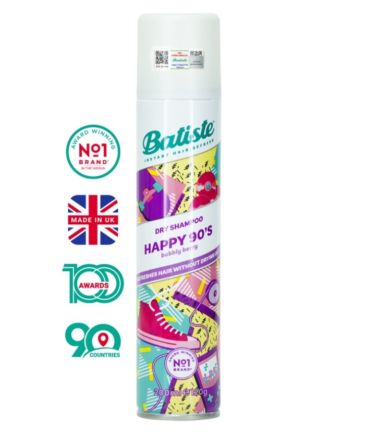 Dầu Gội Khô Batiste Dry Shampoo 200ml