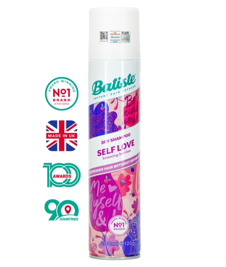 Dầu Gội Khô Batiste Dry Shampoo 200ml