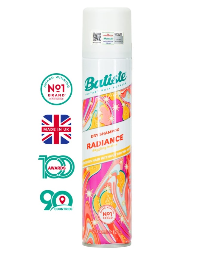 Dầu Gội Khô Batiste Dry Shampoo 200ml