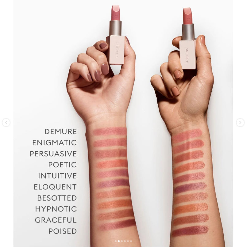 Son Thỏi Thuần Chay Rose Inc Satin Lip Color 4g
