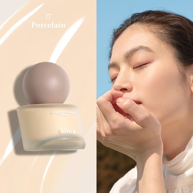 Kem nền Hince Second Skin Foundation 40ml  - 17 Porcelain