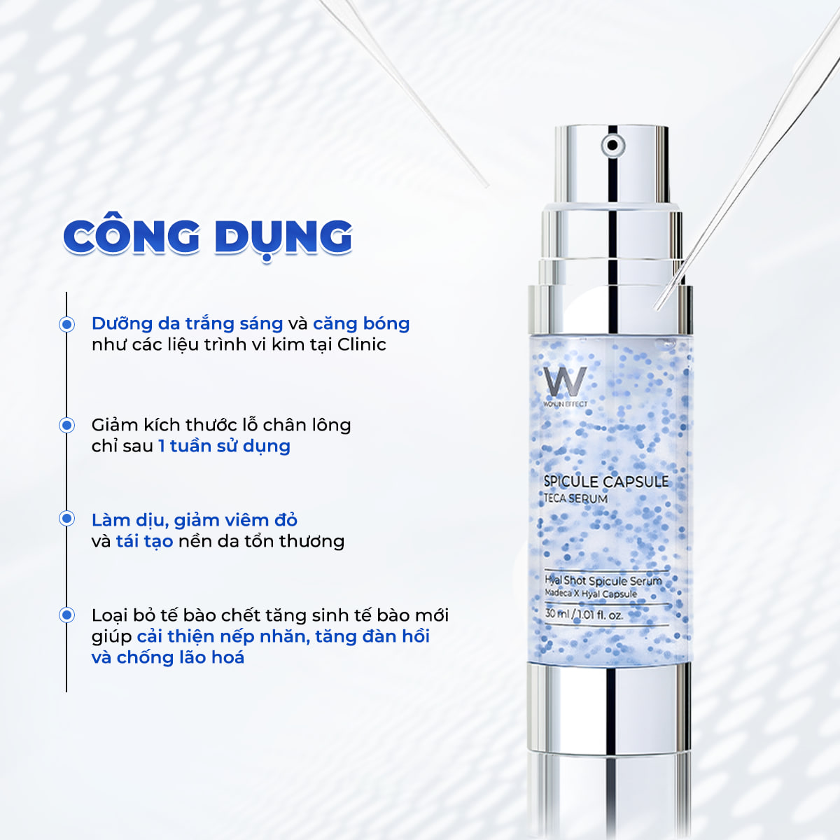 Tinh Chất Vi Kim Wonjin Spicule Capsule Teca Serum 30ml