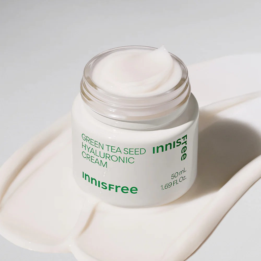 Kem dưỡng Innisfree Green Tea Seed Hyaluronic Cream 50ml (New Version)