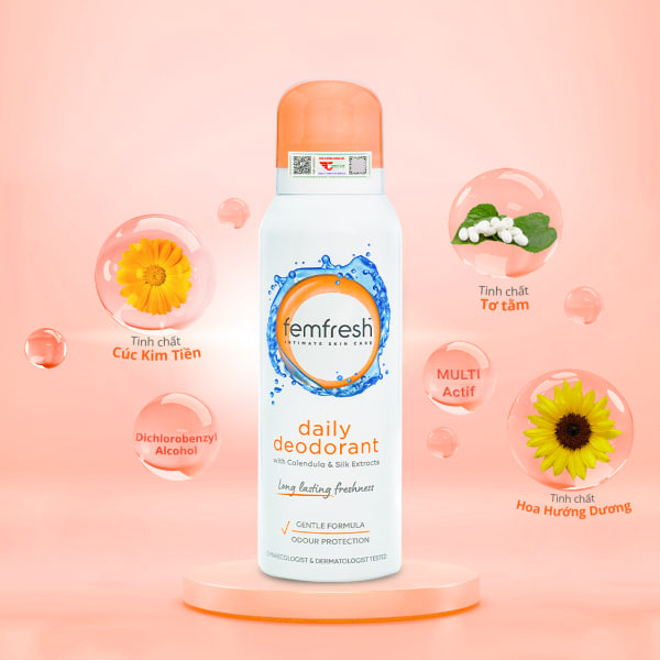 Xịt thơm Femfresh Daily Deodorant 125ml