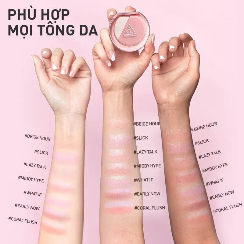Phấn Má Bắt Sáng 3CE Blushlighter 9g