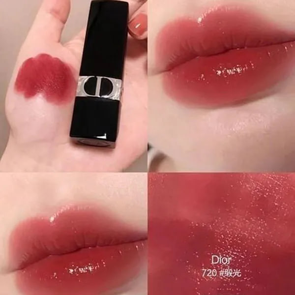 Set Son Dior Lipstick Case Rouge Dior 720S Gift Platinum Member