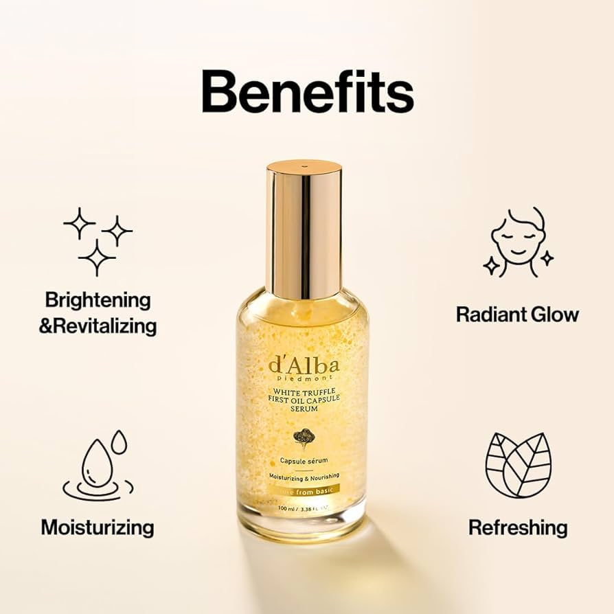 Tinh Chất Viên Nang Dưỡng Sáng Mượt Da d'Alba Vita Toning Capsule Serum 50ml