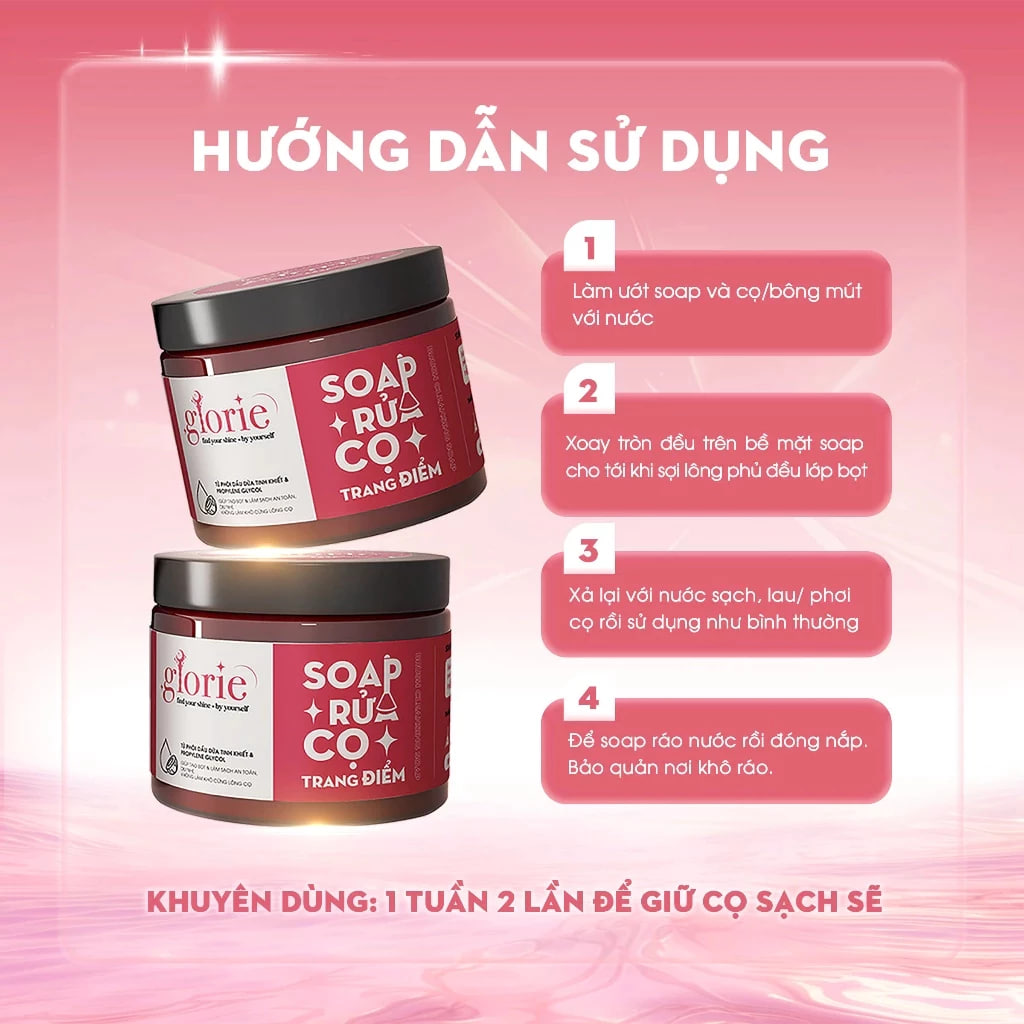 Soap rửa cọ trang điểm Glorie Brush Cleansing Soap 130g