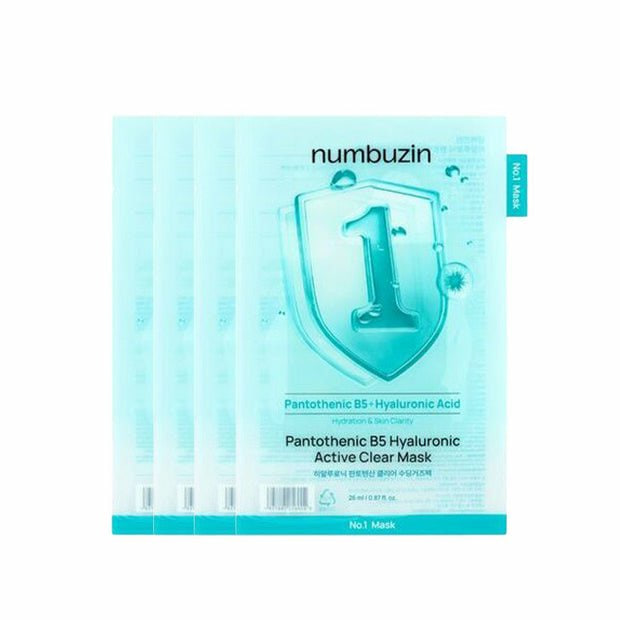 Mặt Nạ Dịu Da Numbuzin Pantothenic B5 Hyaluronic Active Clear Mask 26ml