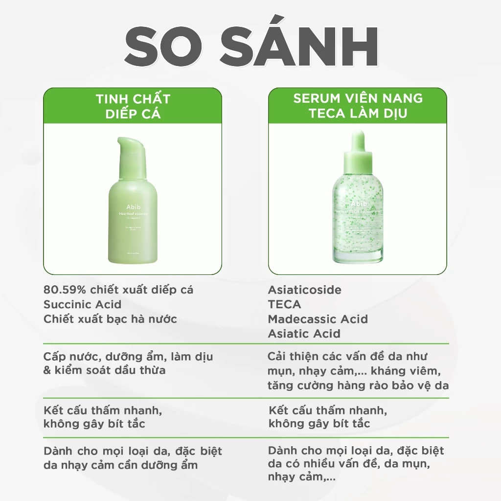 Tinh Chất Làm Dịu Da Abib Heartleaf Teca Capsule Calming Drop 50ml