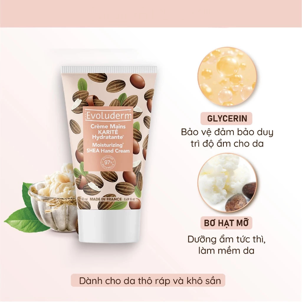 Kem Tay Dưỡng Ẩm Evoluderm Nourishing Hand Cream 50ml
