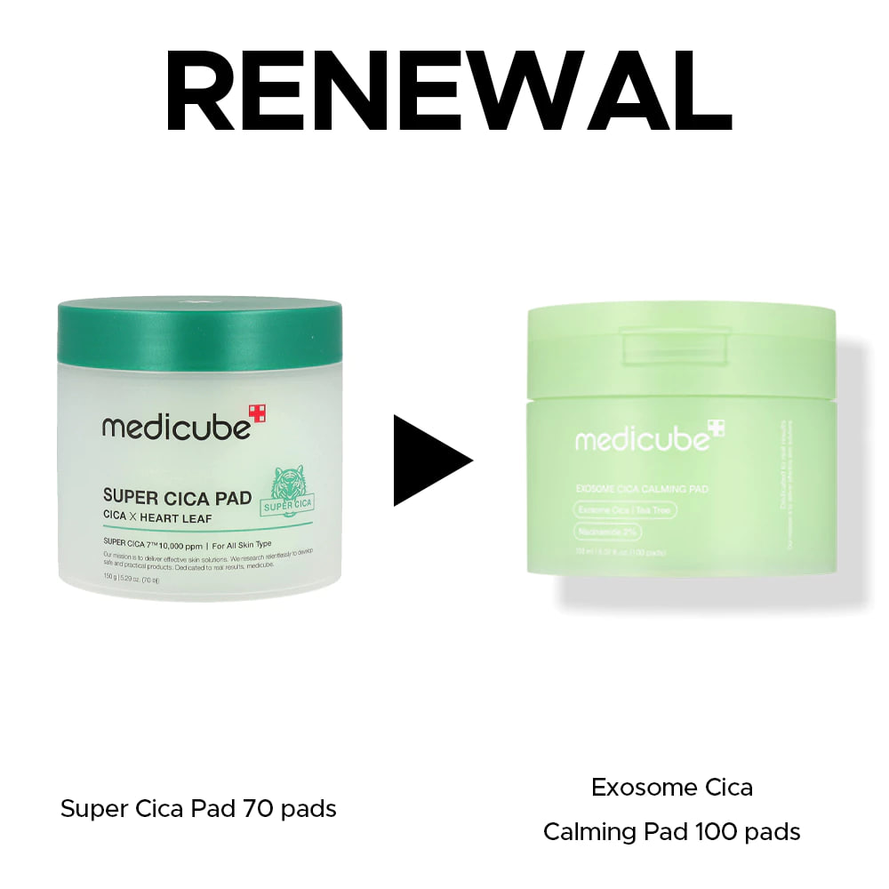 Toner Pad Medicube Exosome Cica Calming Pad 150ml ( 100 Pads)