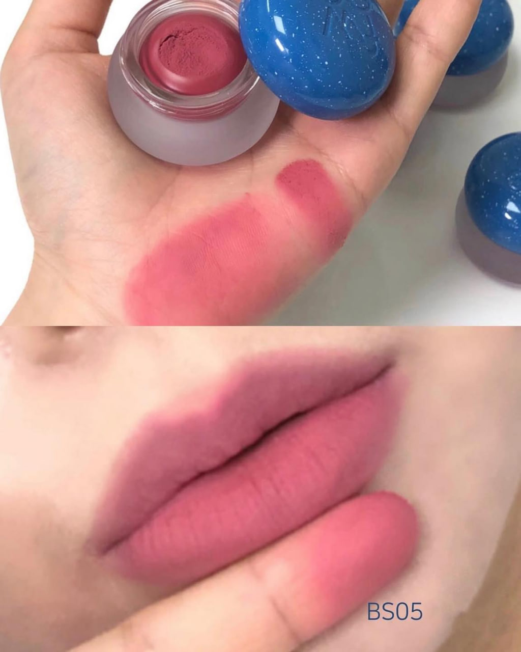 Fwee Lip & Cheek Blurry Pudding Pot 5g + Lip Brush Set
