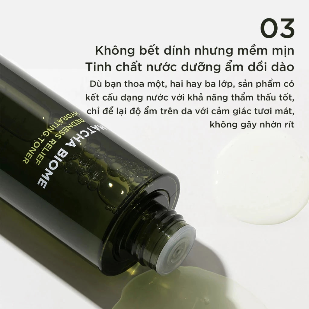 Nước hoa hồng Heimish Matcha Biome Redness Relief Hydrating Toner 150ml