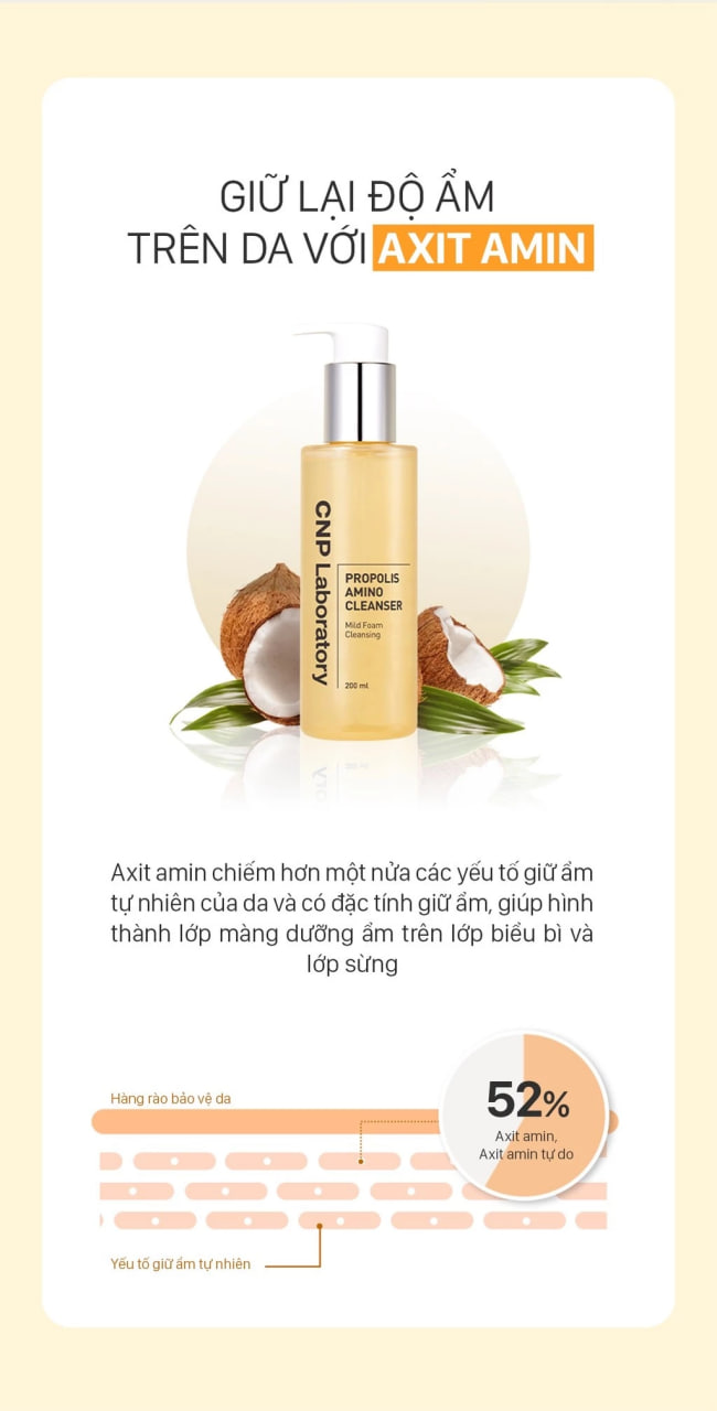 Sữa Rửa Mặt CNP Propolis Amino Cleanser 200ml