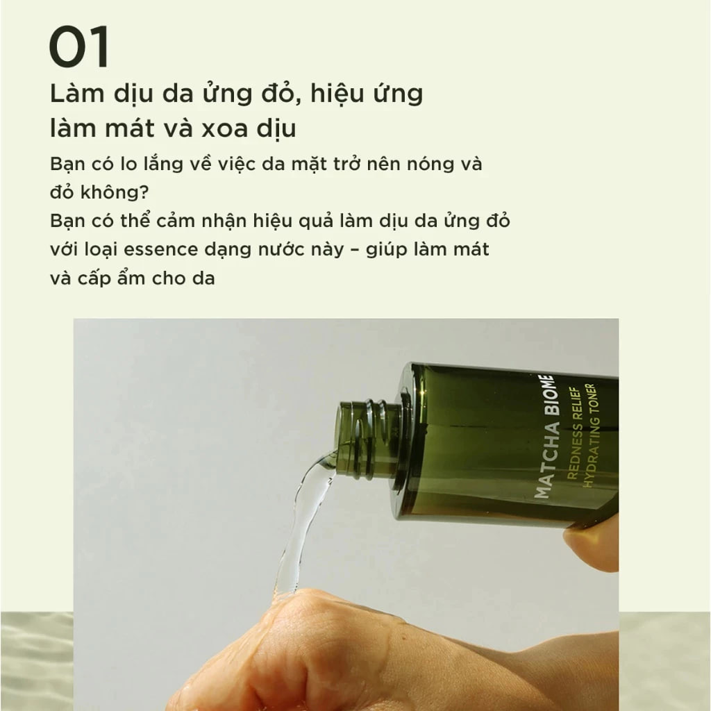 Nước hoa hồng Heimish Matcha Biome Redness Relief Hydrating Toner 150ml