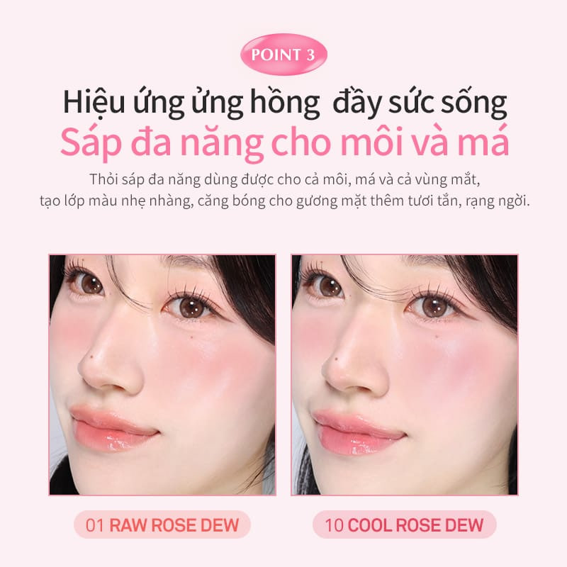 Son Dưỡng Hince Raw Glow Dewy Ball 3.5g