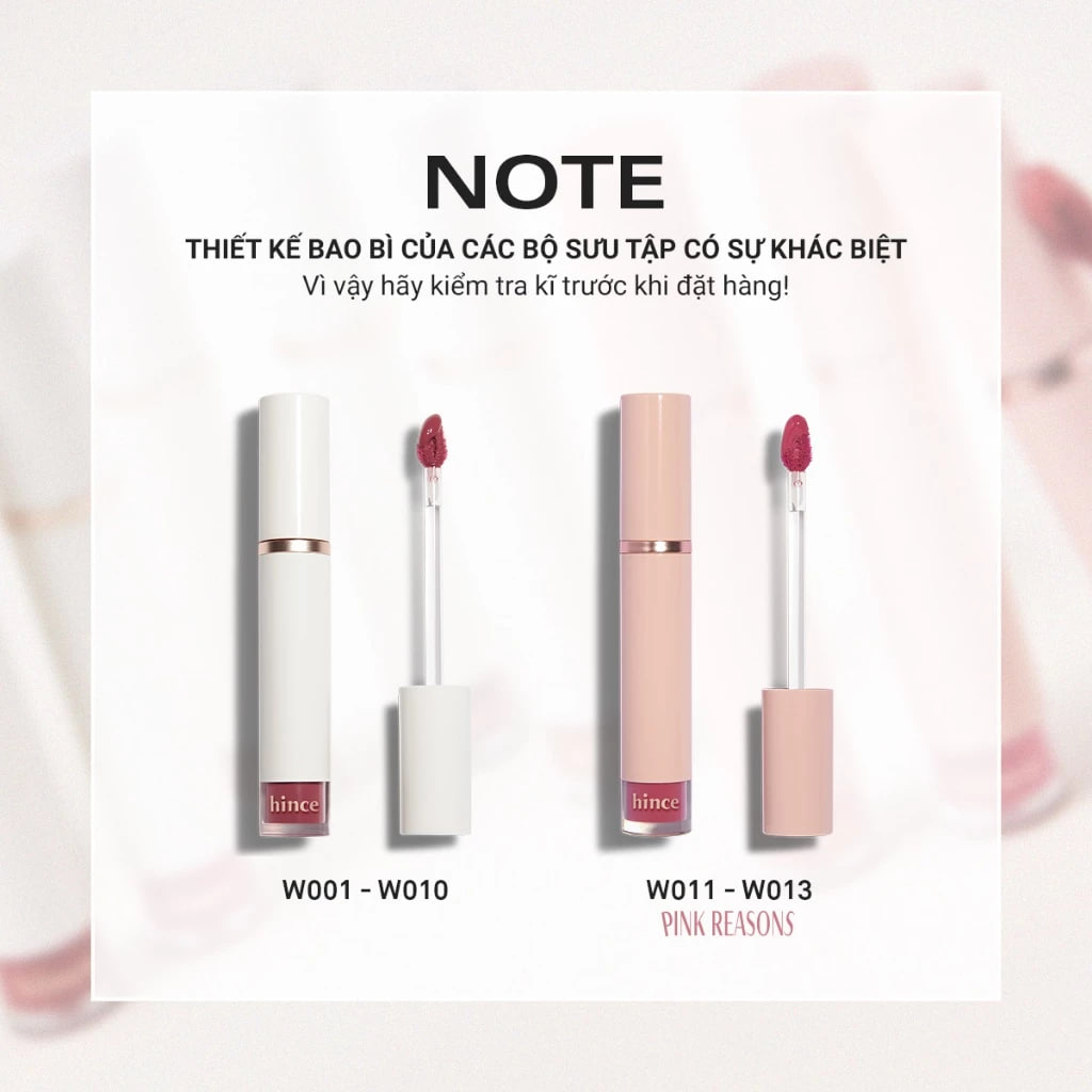 Son Tint Bóng Mỏng Nhẹ hince Mood Enhancer Water Liquid Glow 4ml