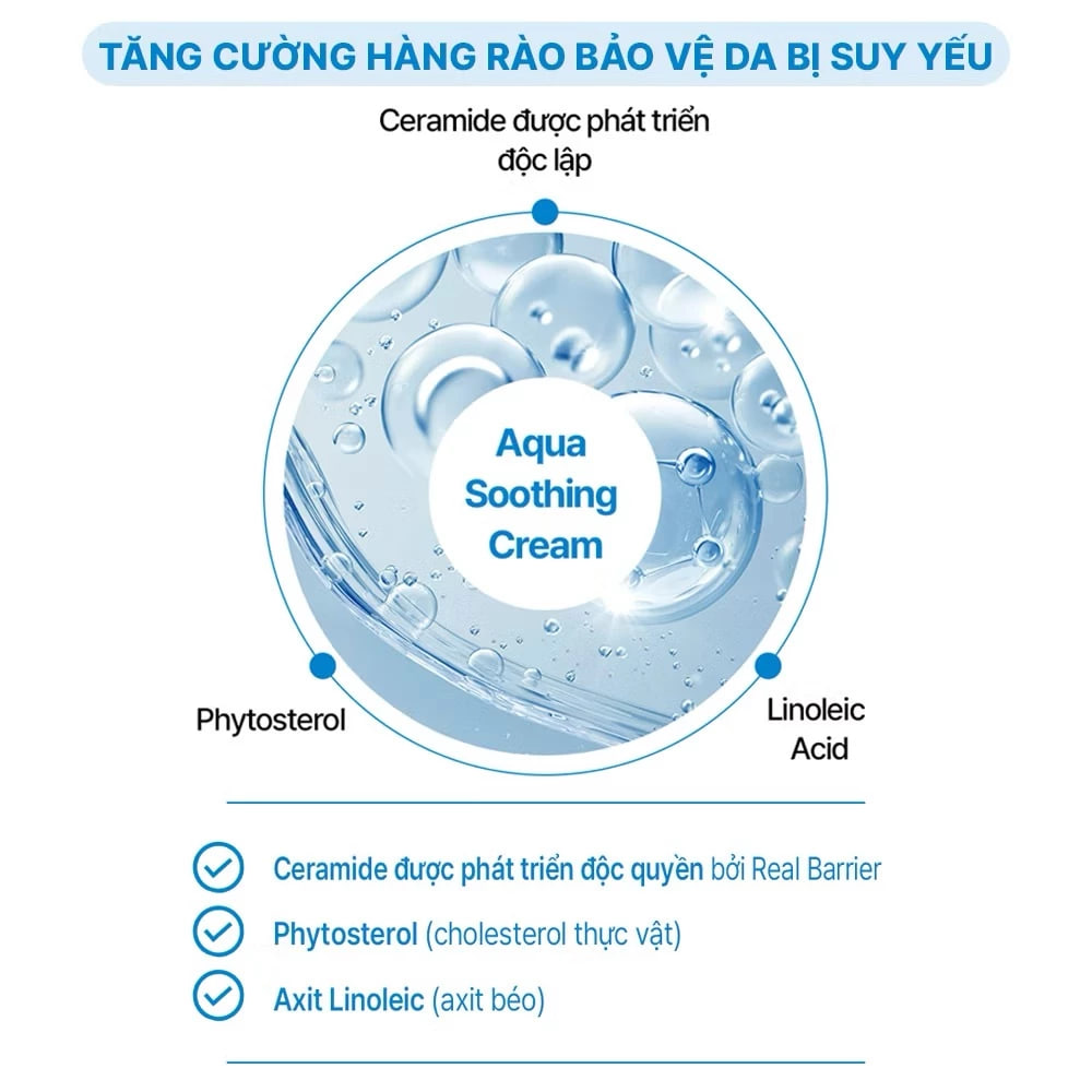 Kem Dưỡng Realbarrier Aqua Soothing Cream 50ml