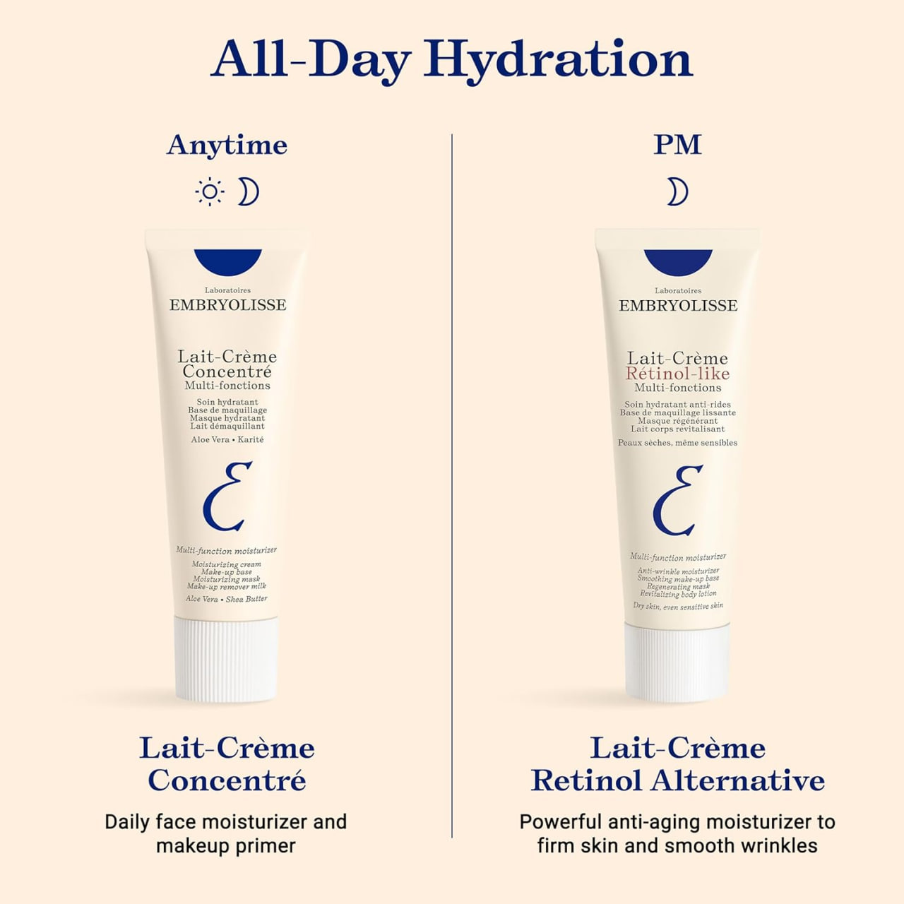 Kem Dưỡng Hỗ Trợ Ngăn Ngừa Lão Hoá Embryolisse Lait Creme Retinol-Like Moisturizer 75ml