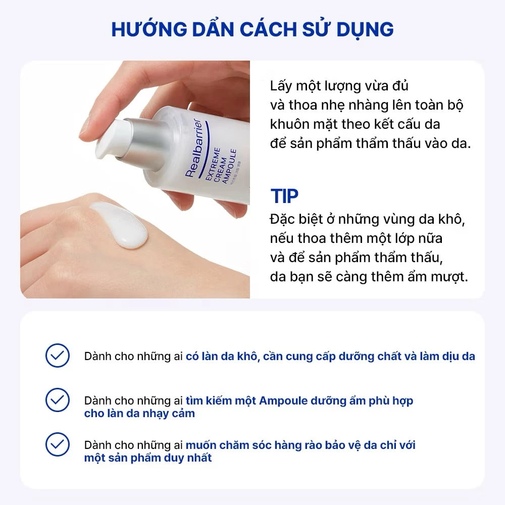 Tinh Chất Realbarrier Extreme Cream Ampoule 50ml